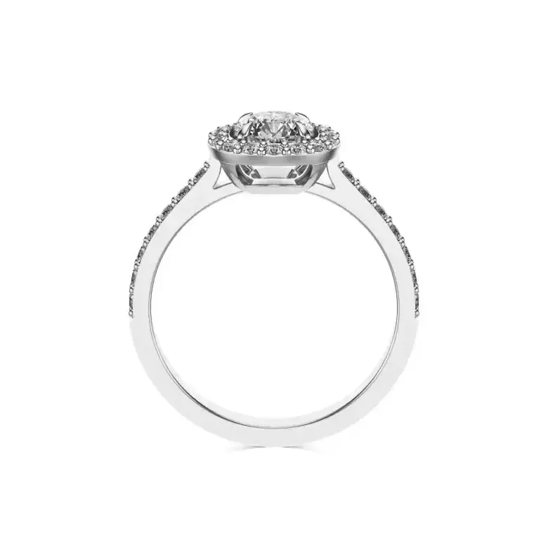 Pierścionek zaręczynowy z diamentem